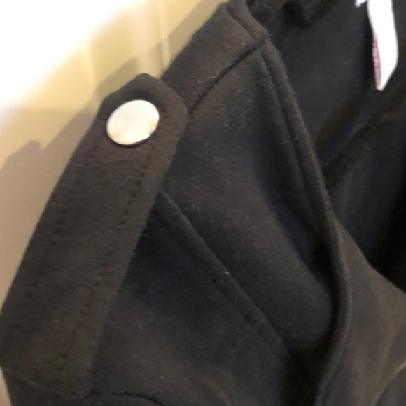 Candie’s Junior Black Moto Zip Cropped Jacket Size Medium - Picture 5 of 12